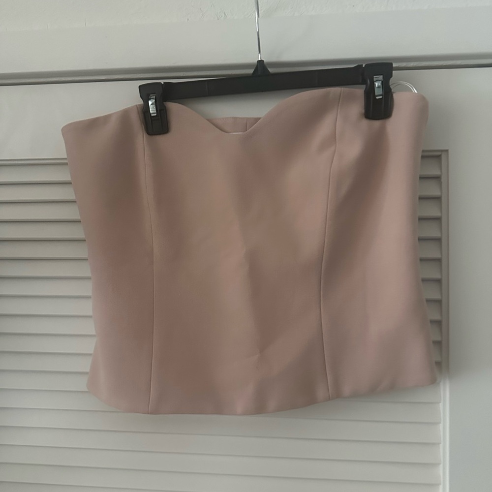 Zara Rose bustier Top size L NWT